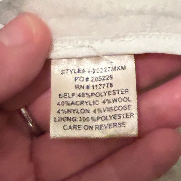 Nordstrom Lovestitch jacket wool blend wrap hood soft M coat - Picture 6 of 10